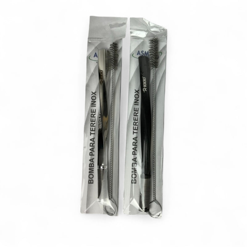 Kit Tereré de Inox – Copo + Bomba R1000 + Limpador