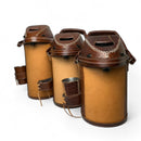 Garrafa Térmica de Inox Encapada em Couro 2,5L / 3L / 4L